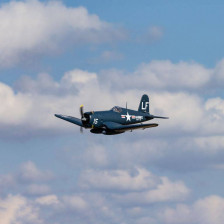 E-flite Aeromodello elettrico F4U-4 Corsair 1200mm BNF Basic con AS3X e SAFE Select (art. EFL18550)