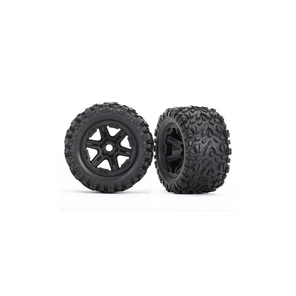 Traxxas Coppia gomme Talon EXT con cerchi Neri per E-revo (art. TXX8672)