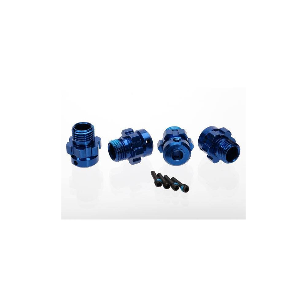 Traxxas Trascinatori esagonali 17mm Alluminio 6061-T6 anodizzato blu per assi da 6mm (art. TXX6469)