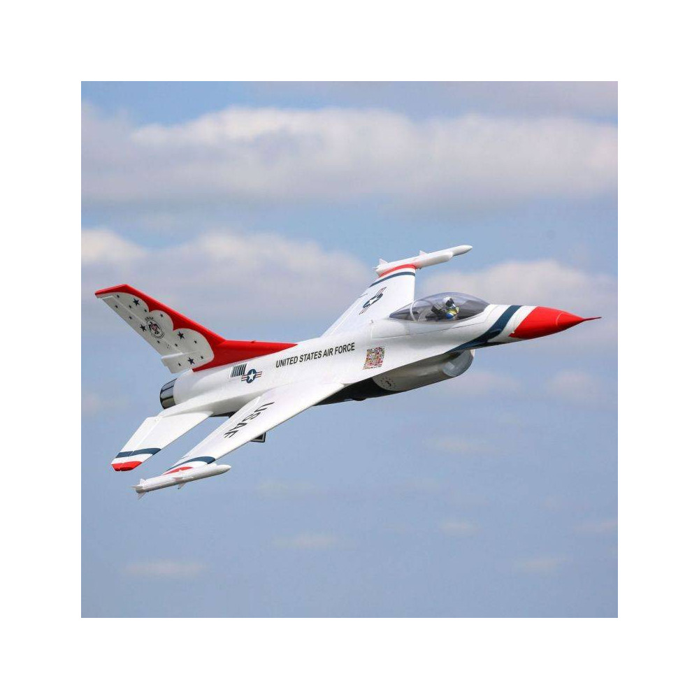 E-flite F-16 Thunderbirds 70mm EDF BNF Basic con AS3X e SAFE Select (art. EFL78500)