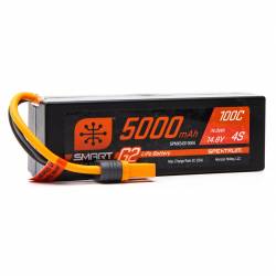 Spektrum Batteria Li-Po Smart G2 4S 14,8V 5000mAh 100C Hardcase connettore IC5 (art. SPMX54S100H5)