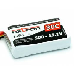 Extron Batteria Li-po X2 11,1V 500mAh 30-60C connettore JST / BEC (art. X6403)