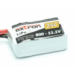 Extron Batteria Li-po X2 11,1V 800mAh 25-50C connettore JST / BEC (art. X6405)