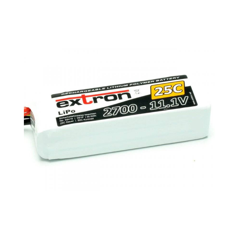 Extron Batteria Li-po X2 11,1V 2700mAh 25-50C connettore XT60 (art. X6416)