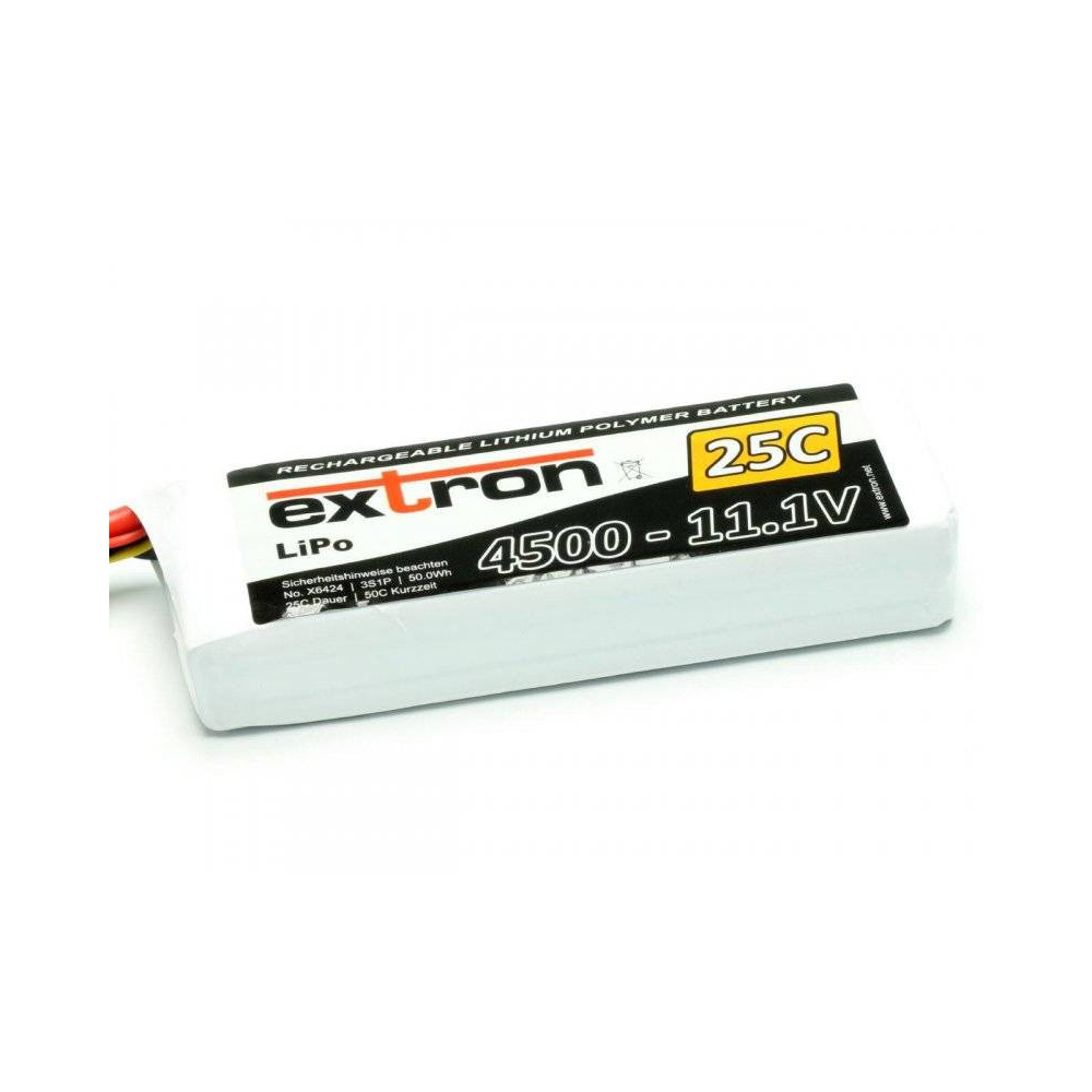 Extron Batteria Li-po X2 11,1V 4500mAh 25-50C connettore XT90 (art. X6424)