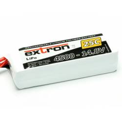 Extron Batteria Li-po X2 14,8V 4500mAh 25-50C connettore XT90 (art. X6425)