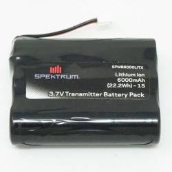 Spektrum Batteria Li-Ion 3,7V 6000mAh 1S per Trasmettitori iX12 / NX6 / NX8 Spina XH-1S (art. SPMB6000LITX)