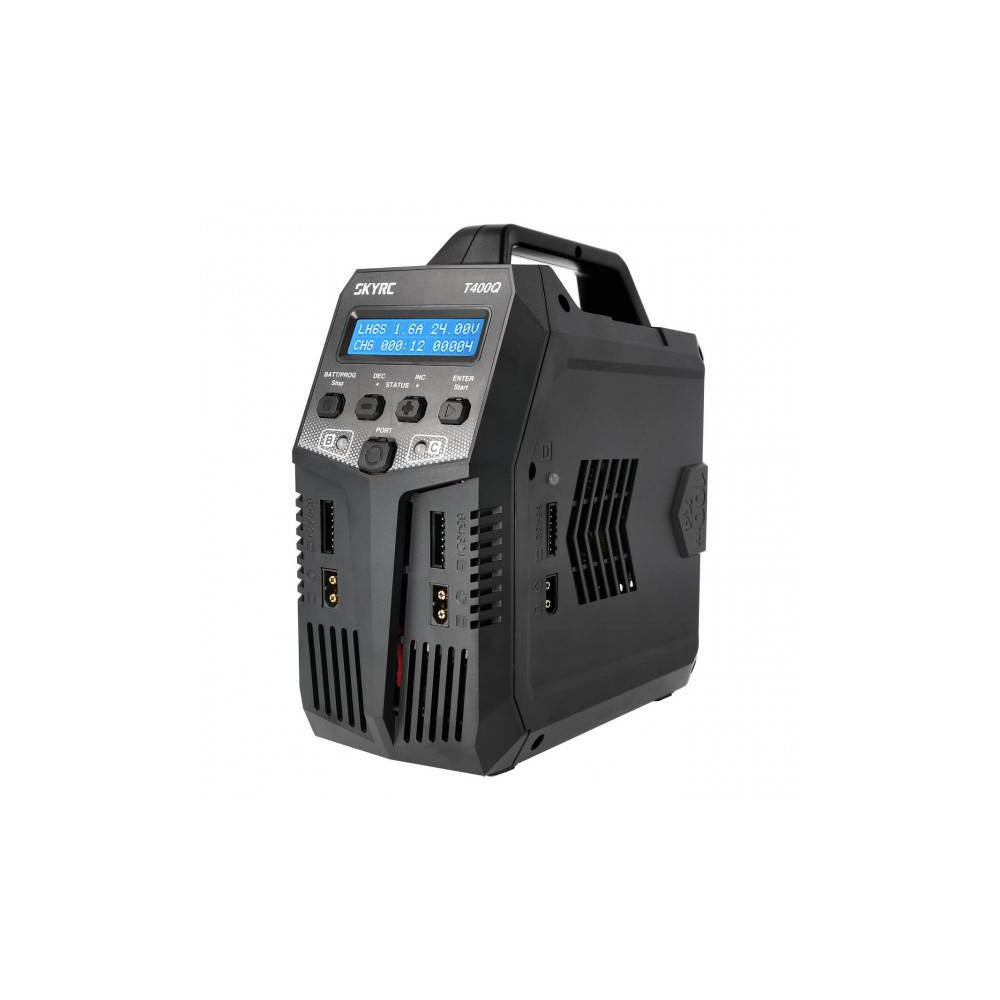 SkyRC Caricabatterie QUAD T400Q AC / DC per LiPo 1-6S Carica 12A 4x100W (art. SK100189-01)