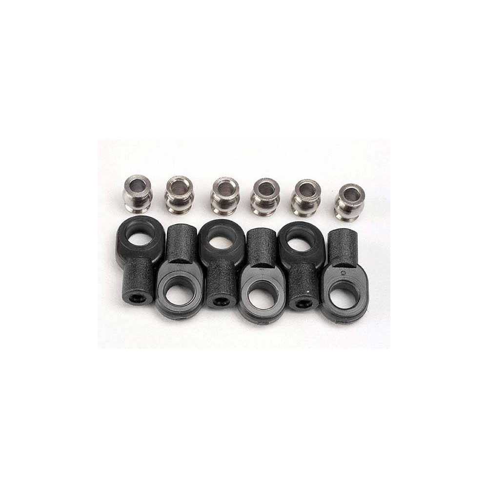 Traxxas Giunti uniball corti per ammortizzatori con sfere cave 6 pezzi (art. TXX2742X)