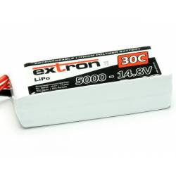 Extron Batteria Li-po X2 14,8V 5000mAh 30-60C connettore XT90 (art. X6430)