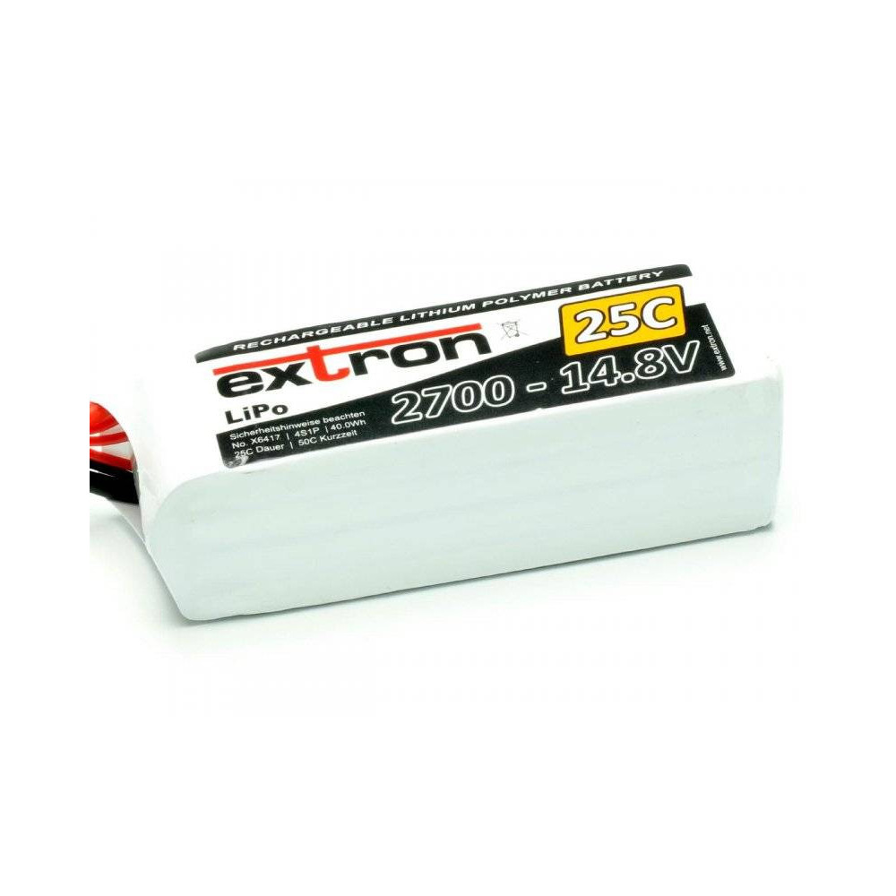 Extron Batteria Li-po X2 14,8V 2700mAh 25-50C connettore XT60 (art. X6417)