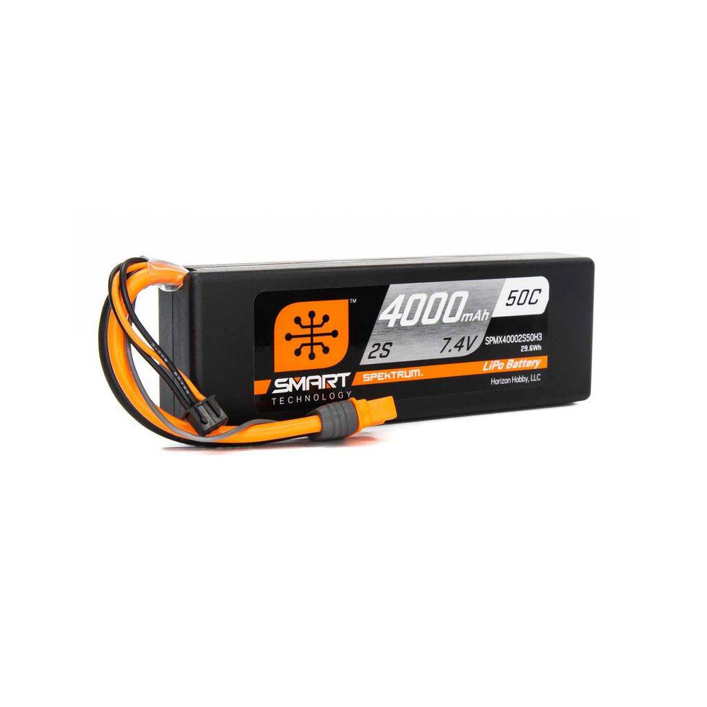Spektrum Batteria Li-Po 2S 7,4V 4000mAh 50C Smart Hardcase con IC3 (art. SPMX40002S50H3)