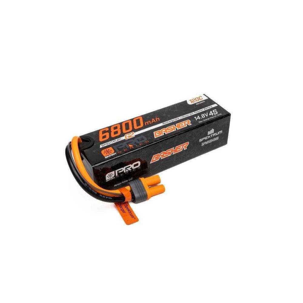 Spektrum Batteria Li-Po Smart G2 Pro Basher 4S 14,8V 6800mAh 120C connettore IC5 (art. SPMXB4S68)