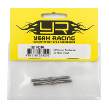 Yeah Racing Tiranti in Titanio regolabili M3x40mm confezione da 2 pezzi (art. TBTI-0340)