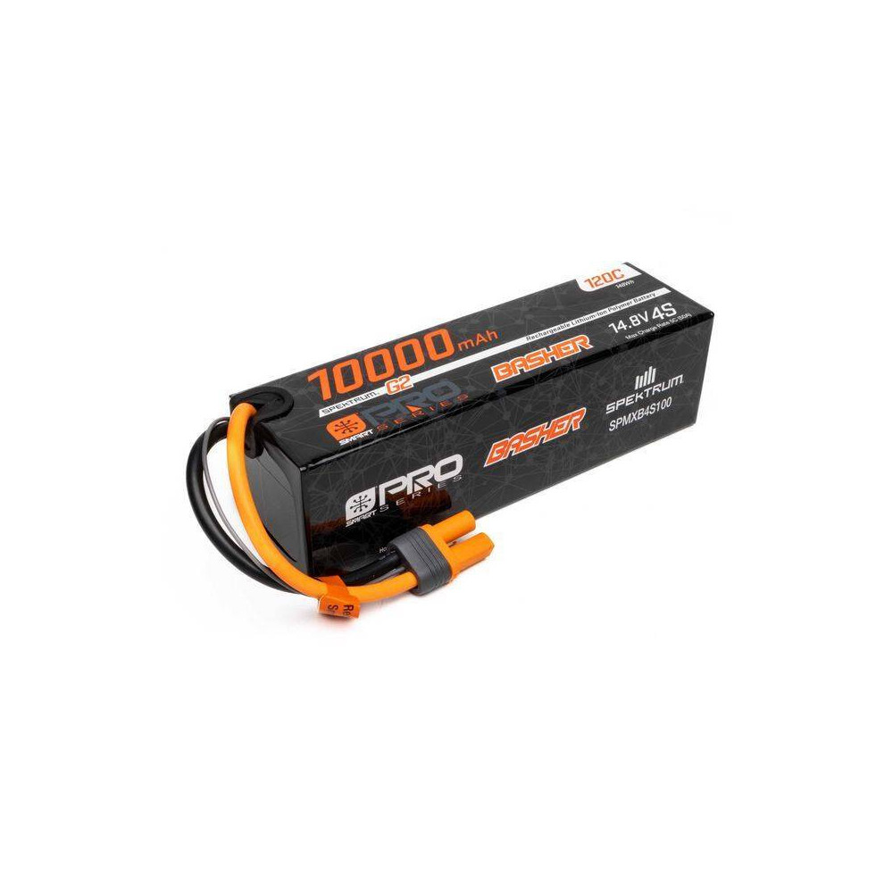 Spektrum Batteria Li-Po Smart G2 Pro Basher 4S 14,8V 10000mAh 120C connettore IC5 (art. SPMXB4S100)