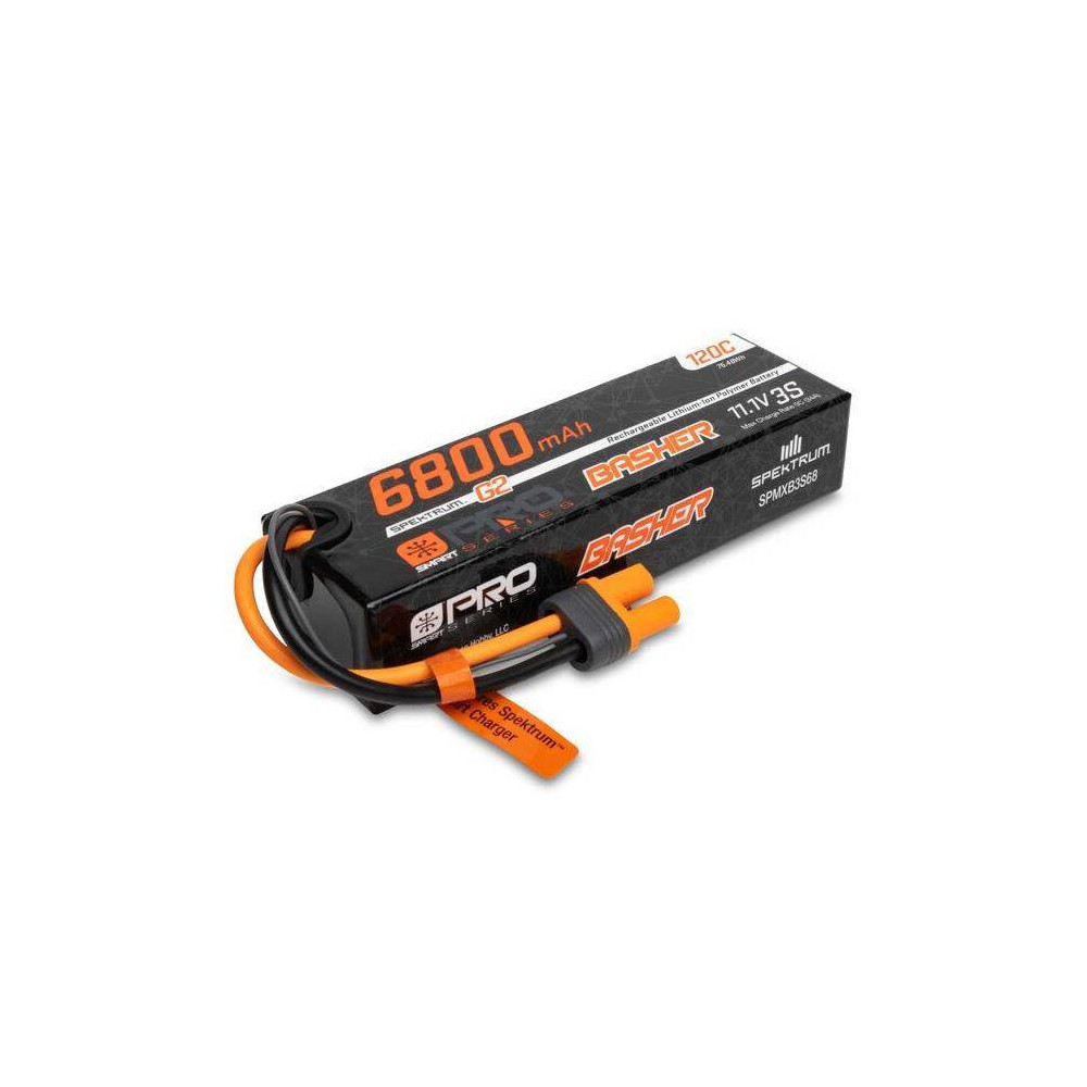 Spektrum Batteria Li-Po Smart G2 Pro Basher 3S 11,1V 6800mAh 120C connettore IC5 (art. SPMXB3S68)