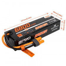 Spektrum Batteria Li-Po Smart G2 Pro Basher 3S 11,1V 6800mAh 120C connettore IC5 (art. SPMXB3S68)