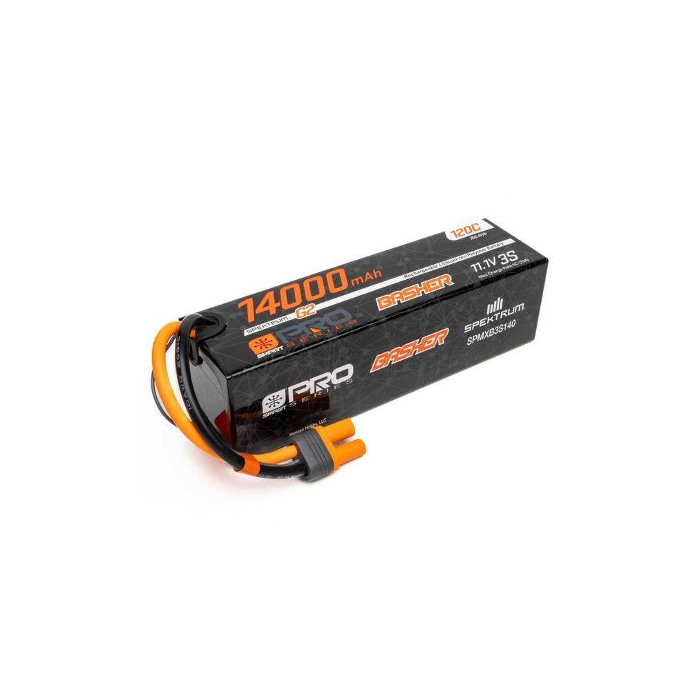 Spektrum Batteria Li-Po Smart G2 Pro Basher 3S 11,1V 14000mAh 120C connettore IC5 (art. SPMXB3S140)