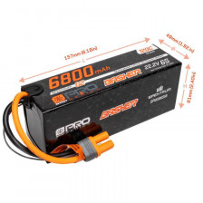 Spektrum Batteria Li-Po Smart G2 Pro Basher 6S 22,2V 6800mAh 120C connettore IC5 (art. SPMXB6S68)