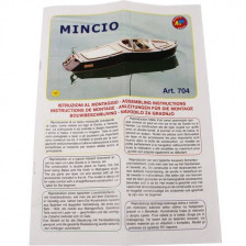 Mantua Model Motoscafo entrobordo Mincio Lunghezza 450 mm Scala 1/20 Kit di montaggio (art. 704)