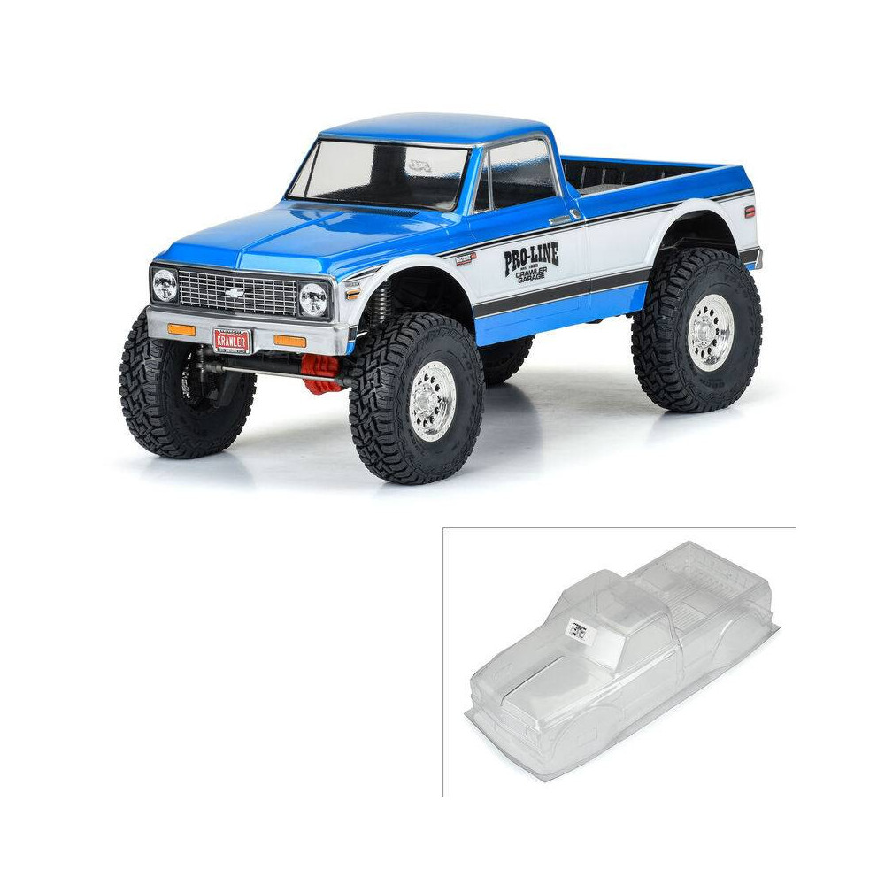 Pro-Line Carrozzeria trasparente Chevy K-10 1972 Crawler Trasparente scala 1/10 Interasse 312mm (art. PRO360400)