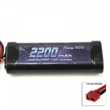 Gens ACE Batteria 7,2V 2200mAh NiMH connettore Deans (T-Plug) (art. GE2-2200-1D)