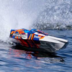 Traxxas Motoscafo Monocarena Spartan Brushless Racing Boat TQi 2,4GHz TSM Orange (art. TXX57076-4-ORNGR)