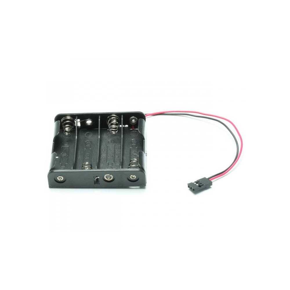 Pichler Contenitore in plastica per Quattro batterie a Stilo formato AA Connettore JR (art. C3332)