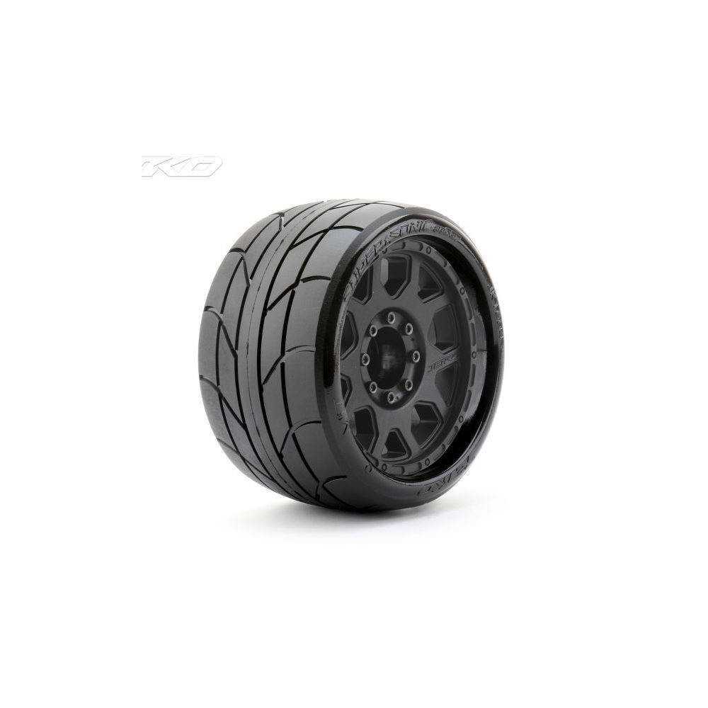 Jetko Coppia gomme EX Super Sonic LP Belted 3.8" MAXX esagono 17mm cerchi Neri (art. JK1604CB)