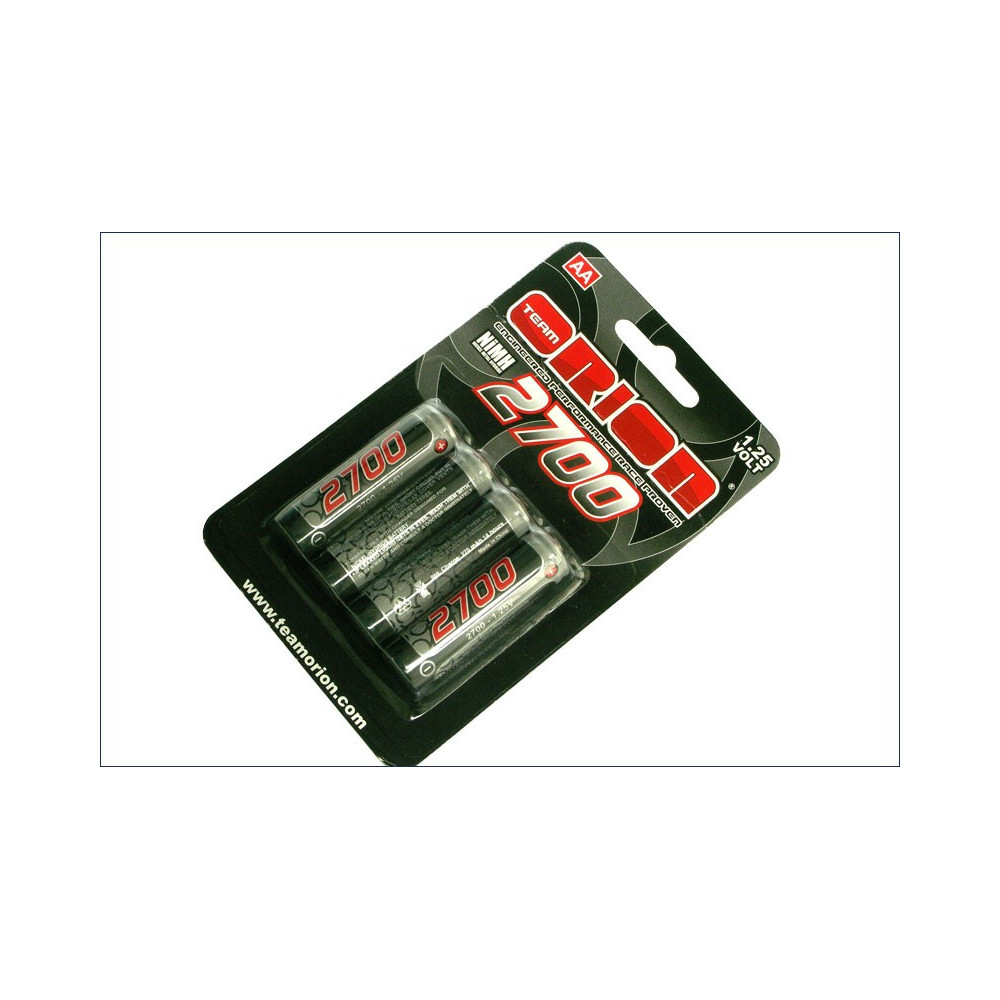 Orion Batterie ricaricabili Nimh AA 1,2V 2700 mAh 4pz (art. ORI13502)