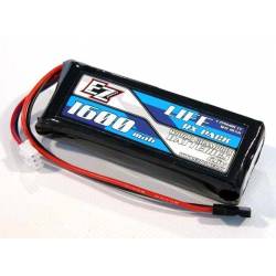 EZpower Batteria Li-Fe per TX / RX 2S 6,6V 1600mAh connettore JR (art. EZP1600-LF/2)