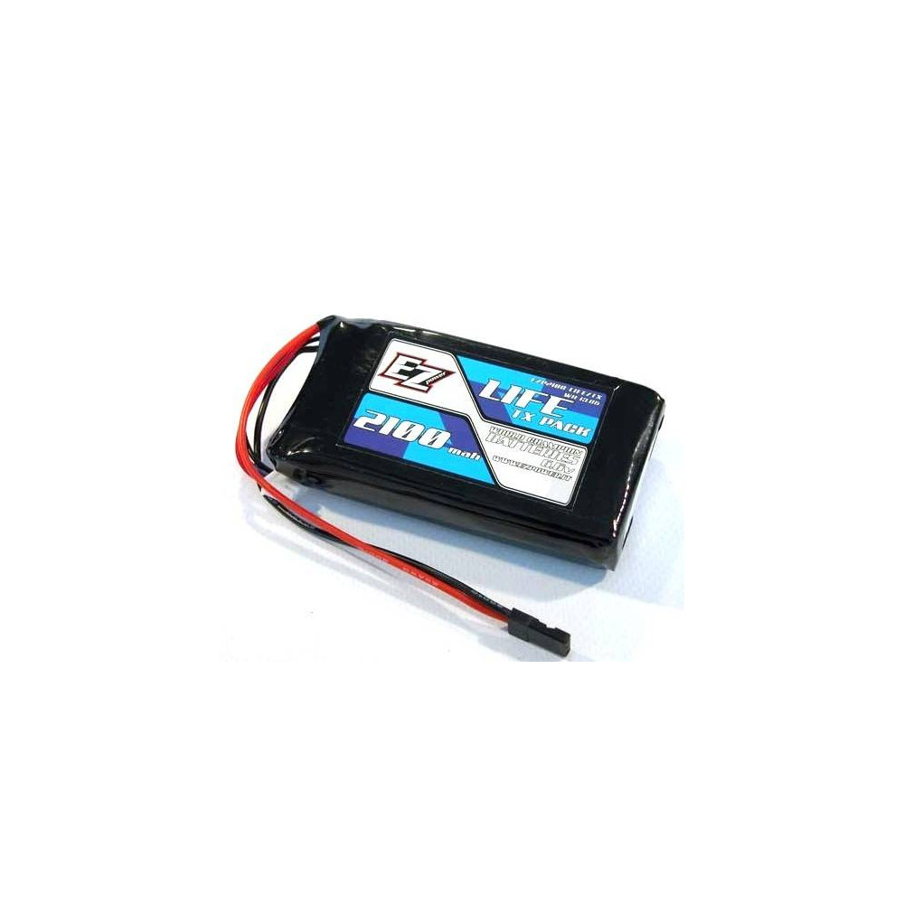EZpower Batteria Li-Fe per TX 2S 6,6V 2100mAh connettore JR (art. EZP2100-LIFE/2-TX)