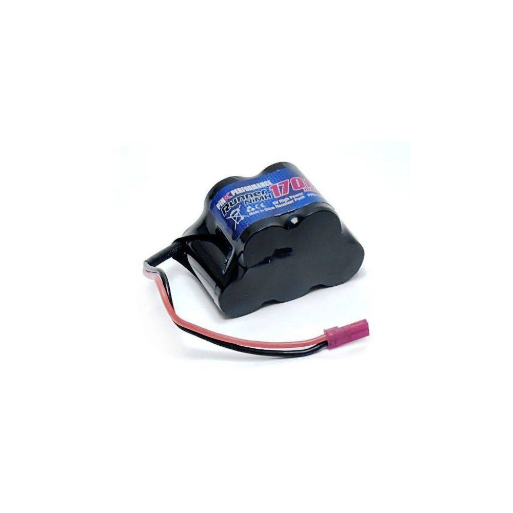Pink Performance Batteria Ricevente Hump Ni-Mh 6V 1700mAh doppio Connettore JR e JST peso 120gr (art. PP6-1700H)