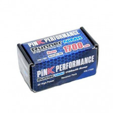 Pink Performance Batteria Ricevente Hump Ni-Mh 6V 1700mAh doppio Connettore JR e JST peso 120gr (art. PP6-1700H)