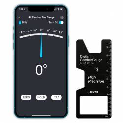 SkyRC CTG-016 Digital Camber Gauge Bluetooth per automodelli scala 1/8 (art. SK500044-01)