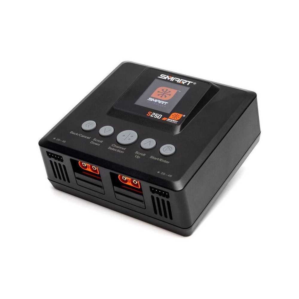 Spektrum Carica batteria doppio Smart S250 AC 220V per Li-Po 1-4S 2x50W (art. SPMXC2060I)
