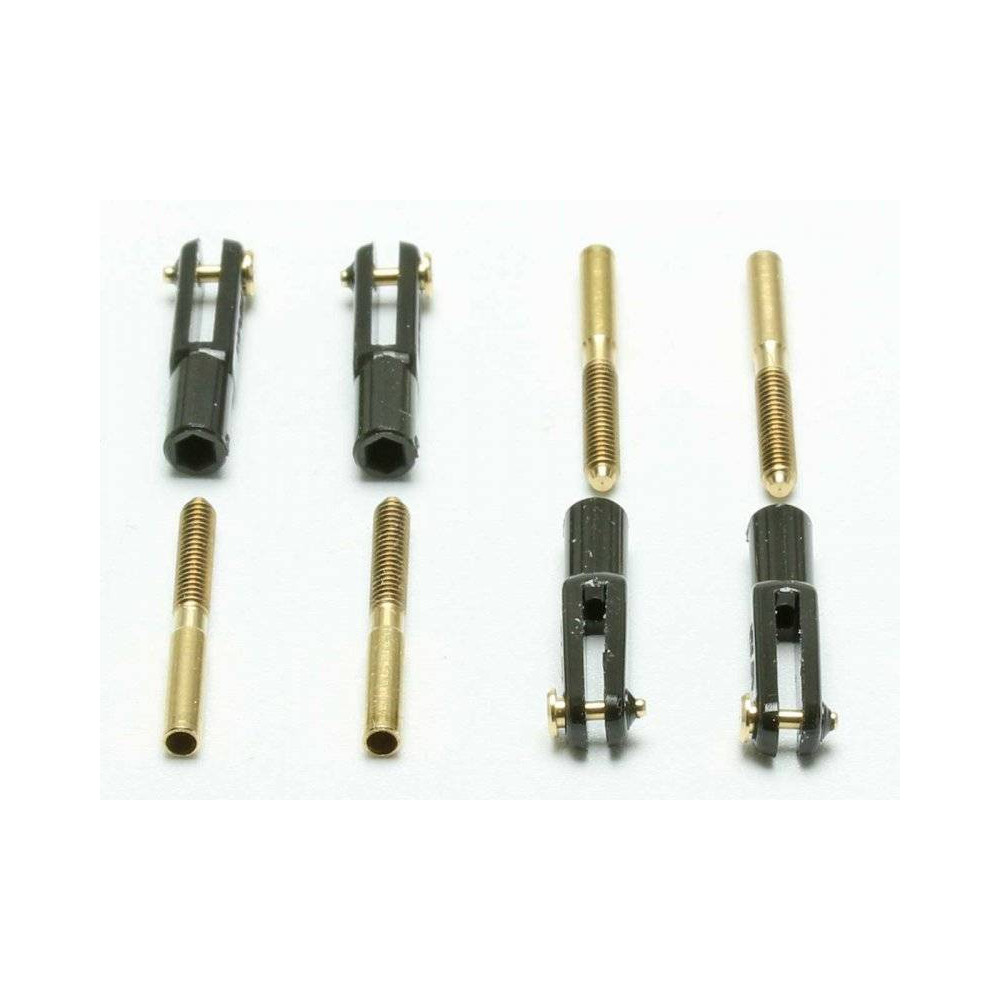 Pichler Mini Forcelle in Nylon con Aste Cave Filettate con foro per barre diametro 1,5mm (art. 15589)