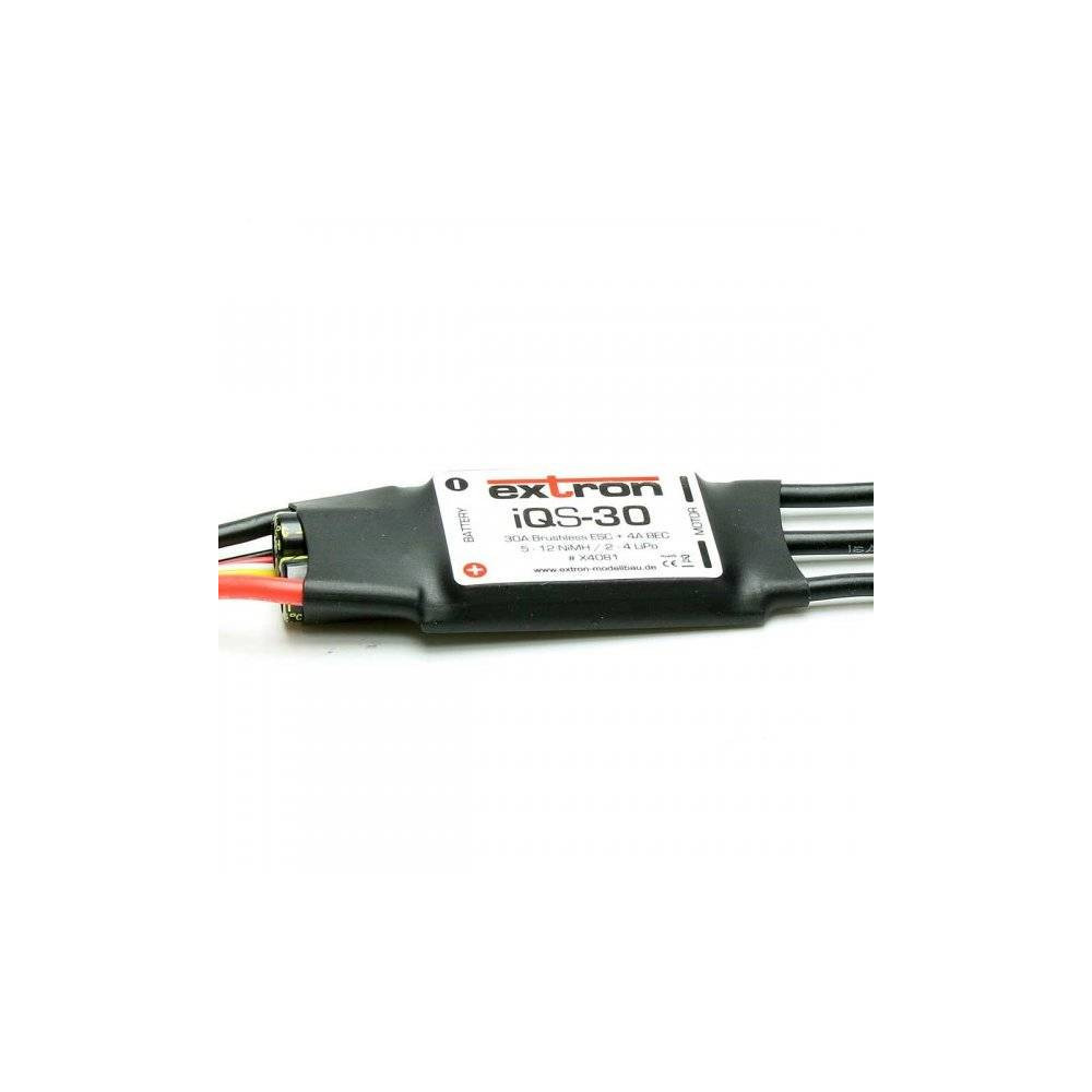 Extron Regolatore elettronico per motori Brushless ESC iQS-30 30A 2-4 Lipo BEC (art. X4081)