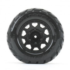 Jetko Coppia gomme EX MT King Cobra 2.8" Arrma Granite esagono 14mm cerchi Neri (art. JK2802CBARM)