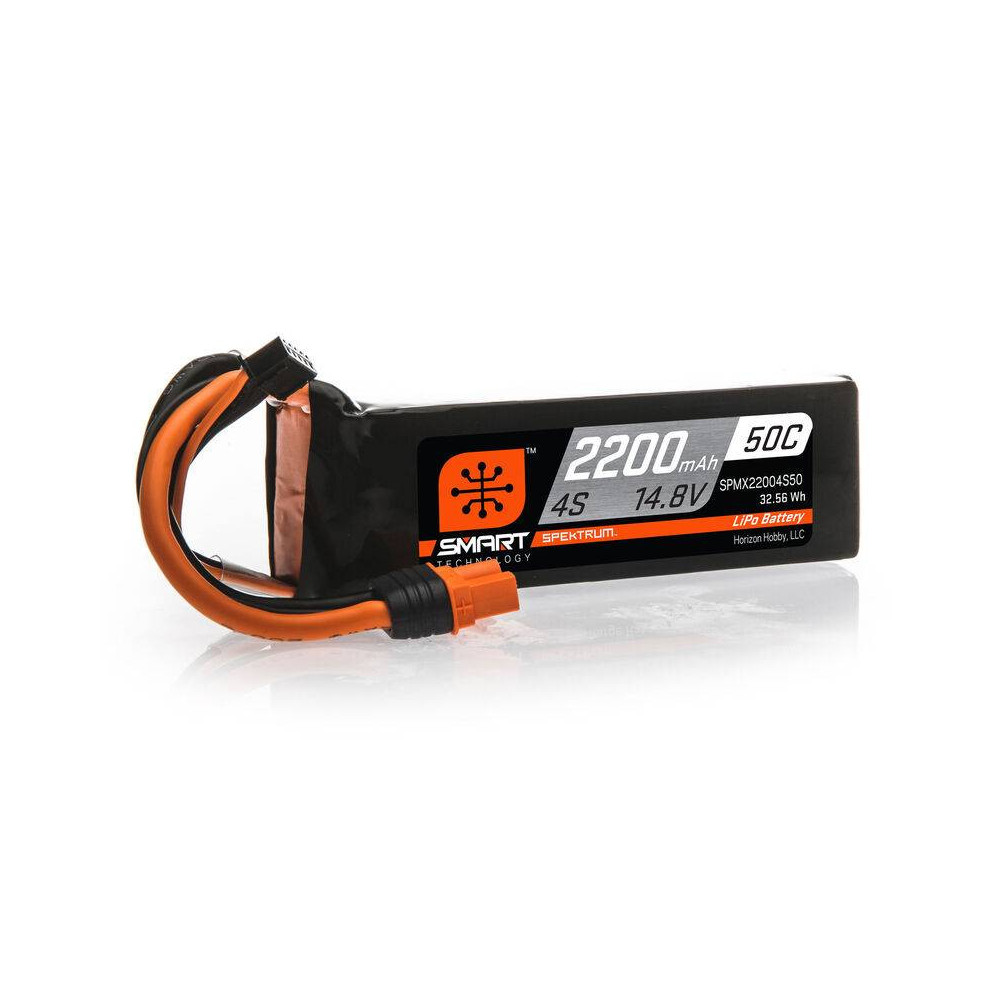 Spektrum Batteria Li-Po 4S 14,8V 2200mAh 50C Smart connettore IC3 (art. SPMX22004S50)