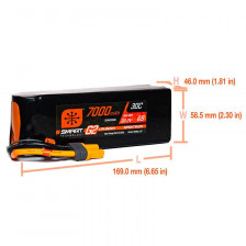 Spektrum Batteria Li-Po Smart G2 6S 22,2V 7000mAh 30C connettore IC5 (art. SPMX76S30)