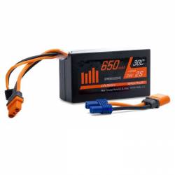 Spektrum Batteria Li-Po 2S 7,4V 650mAh 30C Smart Hardcase connettore IC2 (art. SPMX6502SH2)