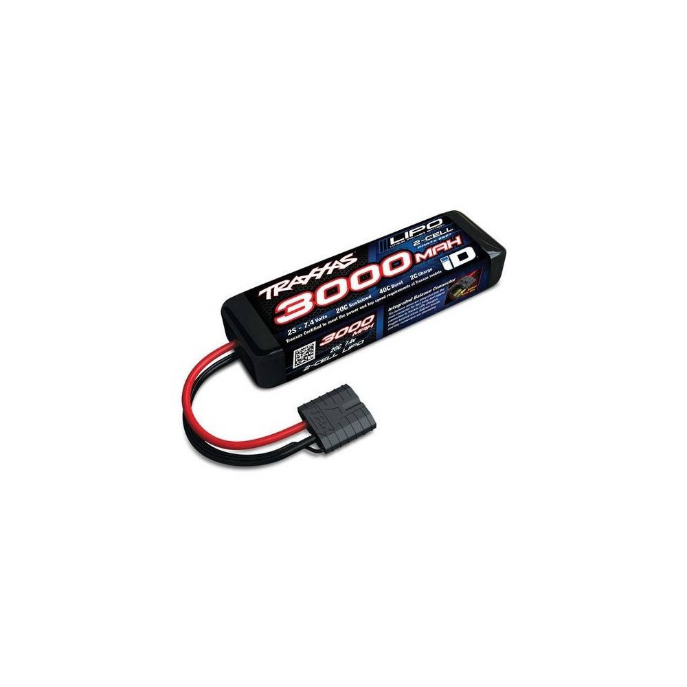 Traxxas Batteria Li-po 7,4V 3000mAh 20C 2S connettore Traxxas Power Cell iD (art. TXX2827X)