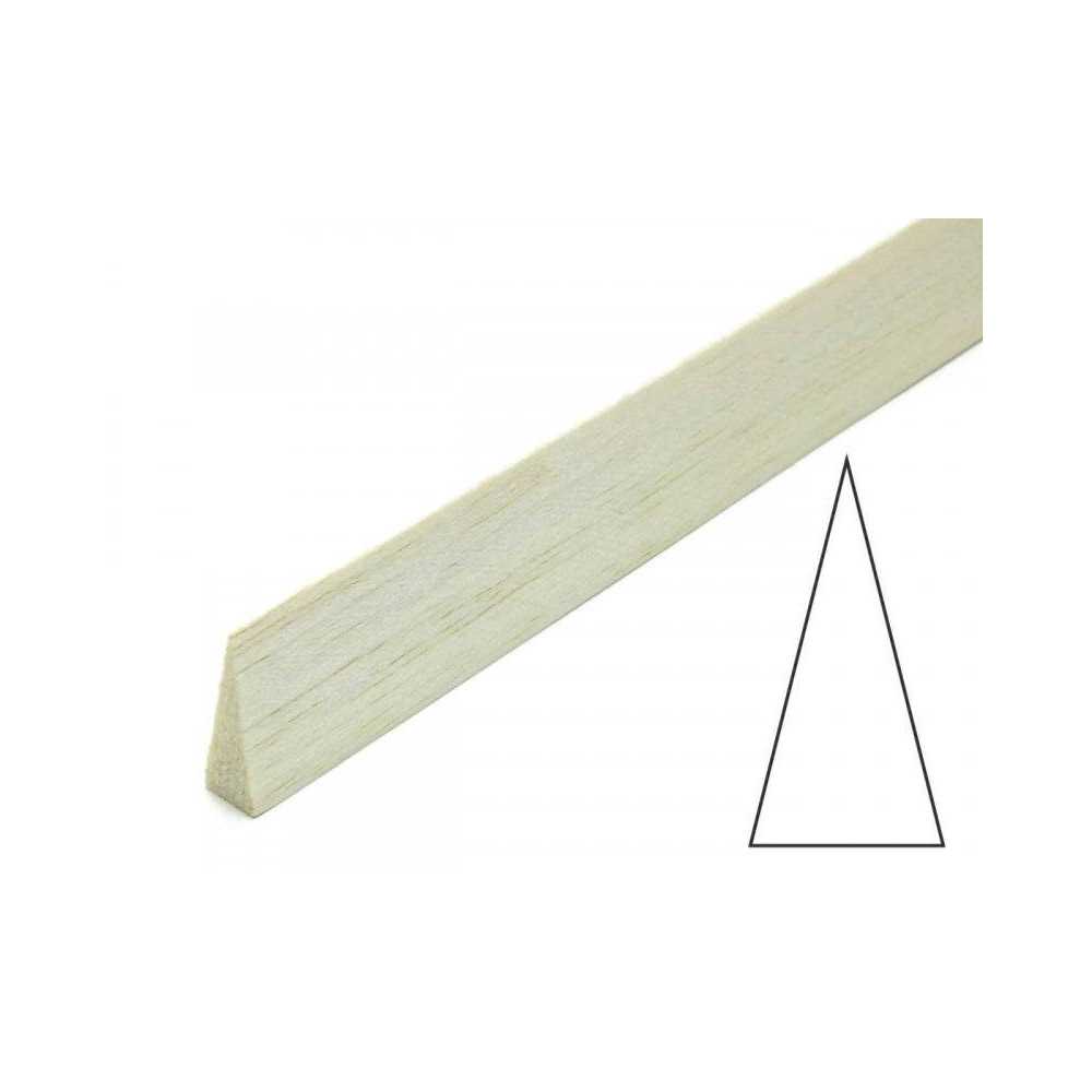 Pichler Listello Terminale Triangolare Simmetrico in Balsa 6x30x1000mm 2 pezzi (art. 16073)