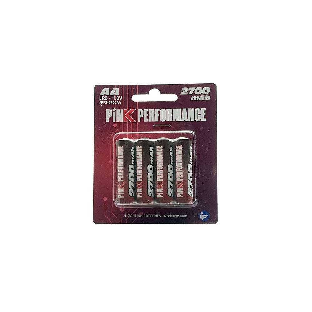 Pink Performance Batterie Stilo Ricaricabili Ni-Mh R6 AA 2700mAh 50x14mm 4 pezzi (art. PP2-2700AA) Pink Performance Batterie Stilo Ricaricabili Ni-Mh R6 AA 2700mAh 50x14mm 4 pezzi (art. PP2-2700AA)