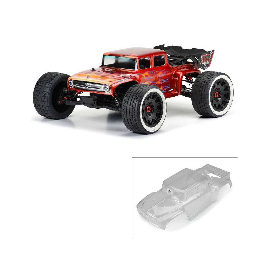 Pro-Line Carrozzeria Trasparente 1956 Ford F-100 Pretagliata scala 1/5 adatta per Arrma Kraton 8S (art. PRO361117)