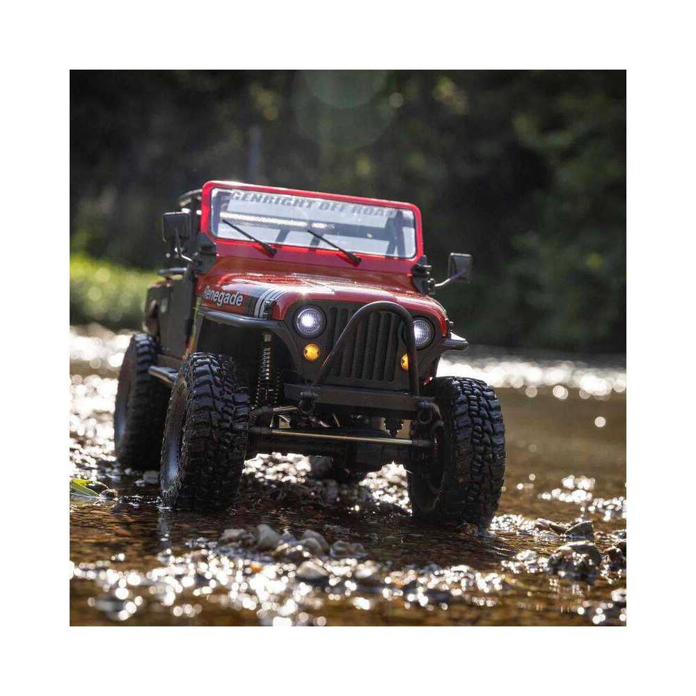 Axial Automodello SCX10 III Jeep CJ-7 scala 1/10 Rosso versione RTR senza batterie (art. AXI03008T1)