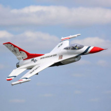 E-flite F-16 Thunderbirds 70mm EDF BNF Basic con AS3X e SAFE Select (art. EFL178500)