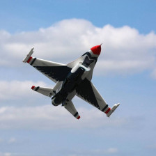 E-flite F-16 Thunderbirds 70mm EDF BNF Basic con AS3X e SAFE Select (art. EFL178500)