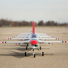 E-flite F-16 Thunderbirds 70mm EDF BNF Basic con AS3X e SAFE Select (art. EFL178500)